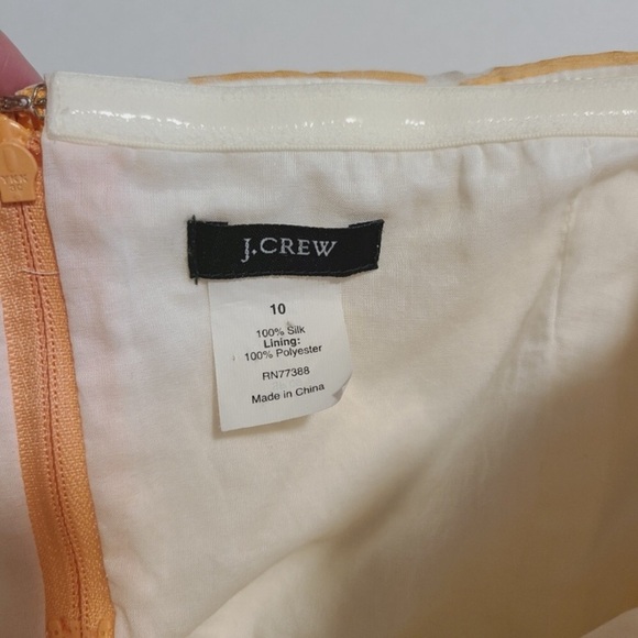 J. CREW Vintage Silk Chiffon Floral Strapless Dress - Picture 9 of 13